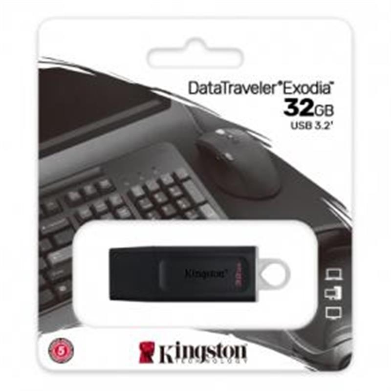 Kingston Exodia DataTraveler USB flash drive 128GB USB Type-A USB3 1 Gen 1 Black