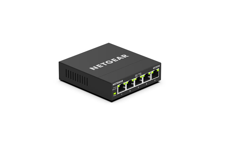 Netgear GS305E Managed Gigabit Ethernet (10/100/1000) Zwart